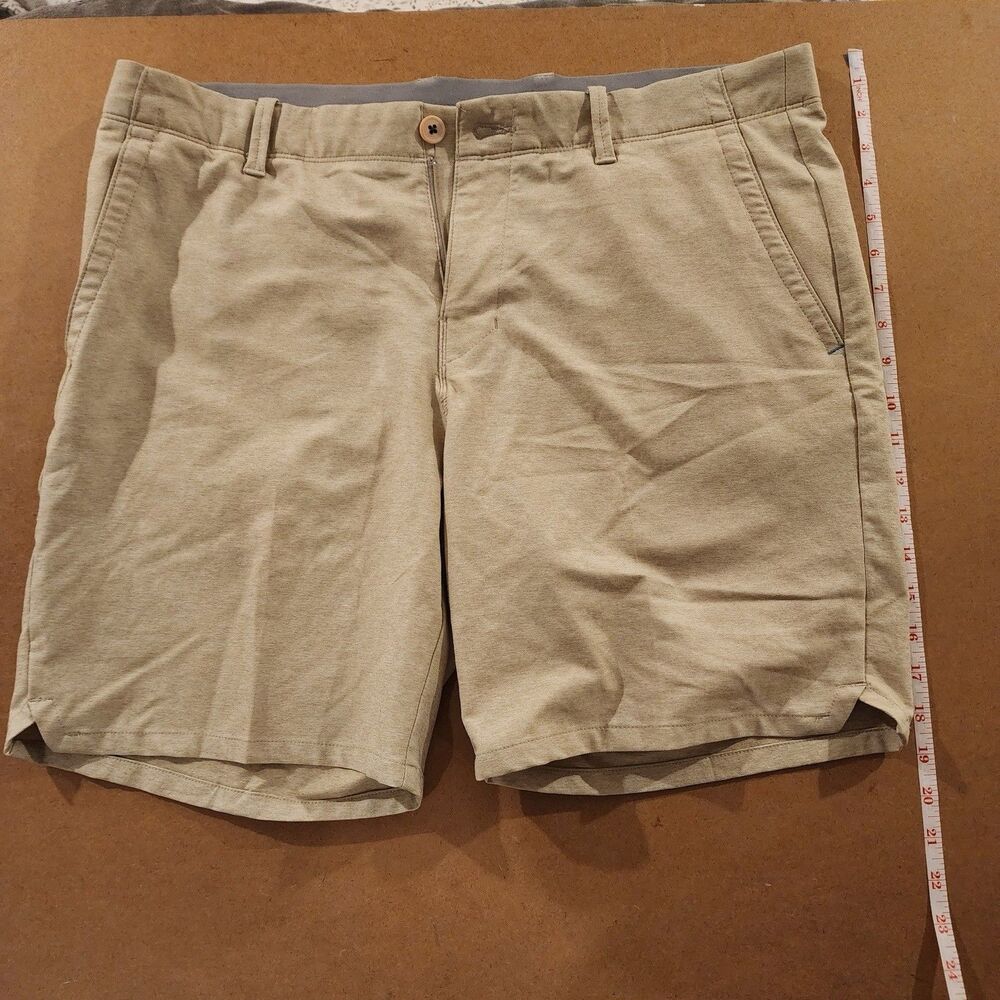 Tommy Bahama Shorts Mens 36 Khaki Chino Flat Front Stretch Casual Golf